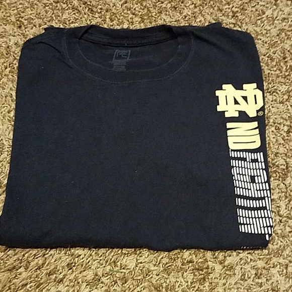 Mens Notre dame fighting Irish navy blue shirt tee - Picture 5 of 5